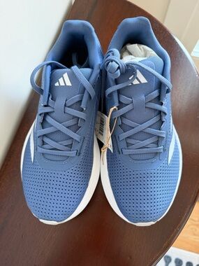 adidas Women's Blue Athletic Sneakers with White Accents #70